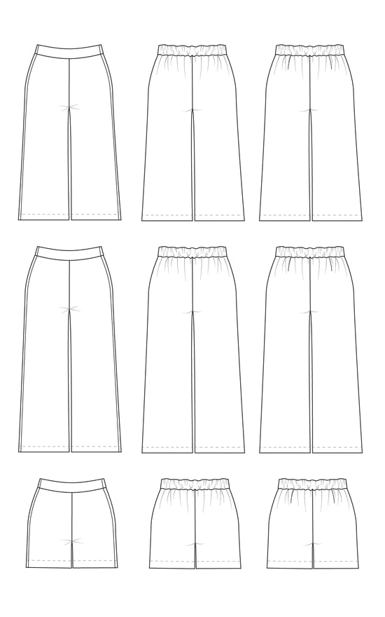 Calder Pants and Shorts - Cashmerette Printed Pattern