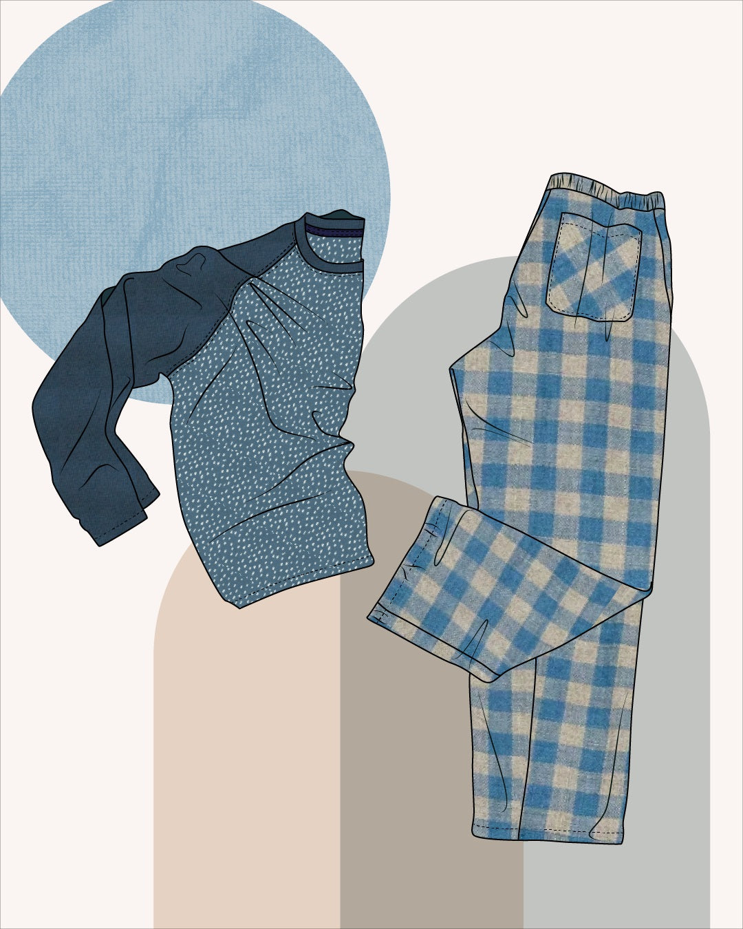 Eastwood Pajamas Pattern by Thread Theory