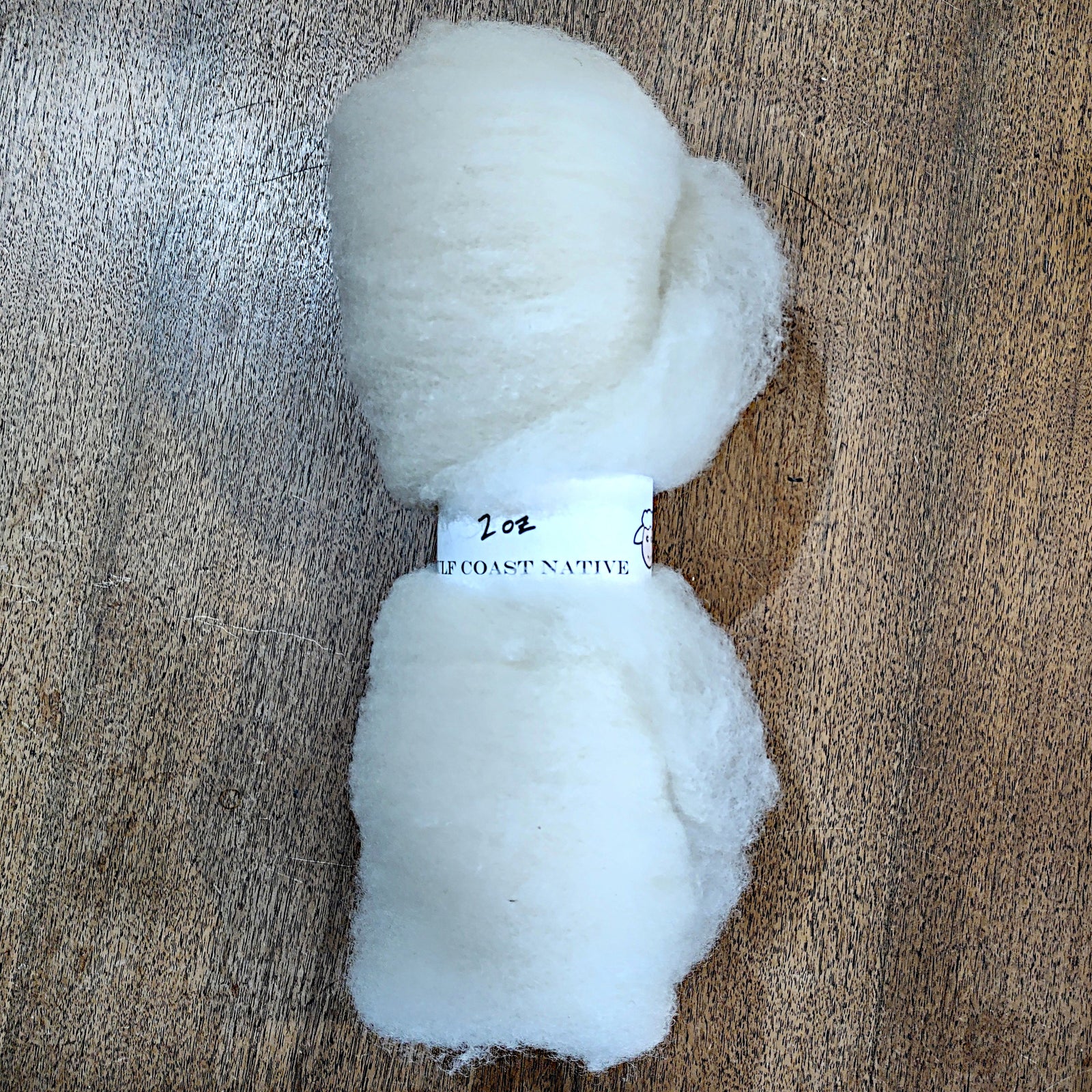 Gulf Coast Native Wool - 2oz Batt