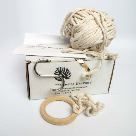 macrame plant hanger craft kit Macramé Plant Hanger Kit – Northwest Yarns