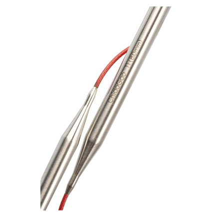 ChiaoGoo 32" RED Lace Stainless Steel Circular Knitting Needles