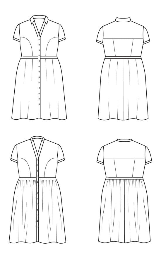 Lenox Shirtdress - Cashmerette Printed Pattern