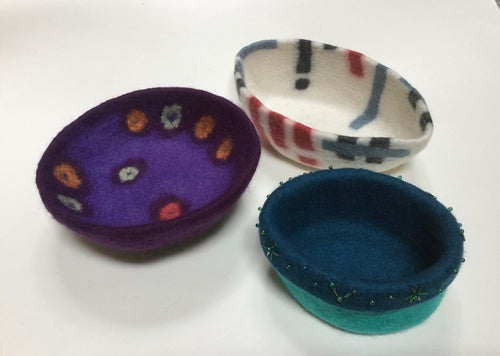 Double Wall Felted Bowls