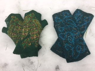 Felted Fingerless Gloves