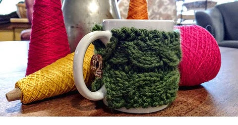 Cable Mug Cozy - Last Minute Gift Class!