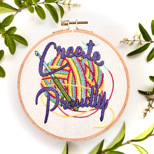 Beginning Embroidery with Rosanna Diggs featuring the Create Proudly kit