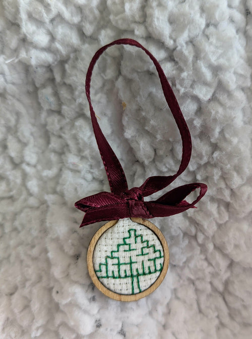 Blackwork Embroidered Ornament - Craftmas Series