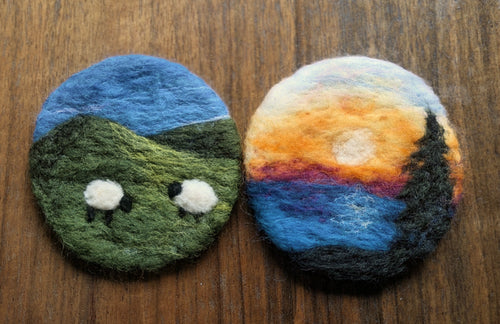 Needle felting: Painting with Wool