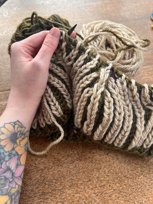 Beginner Brioche Knitting - Crafting a Cowl