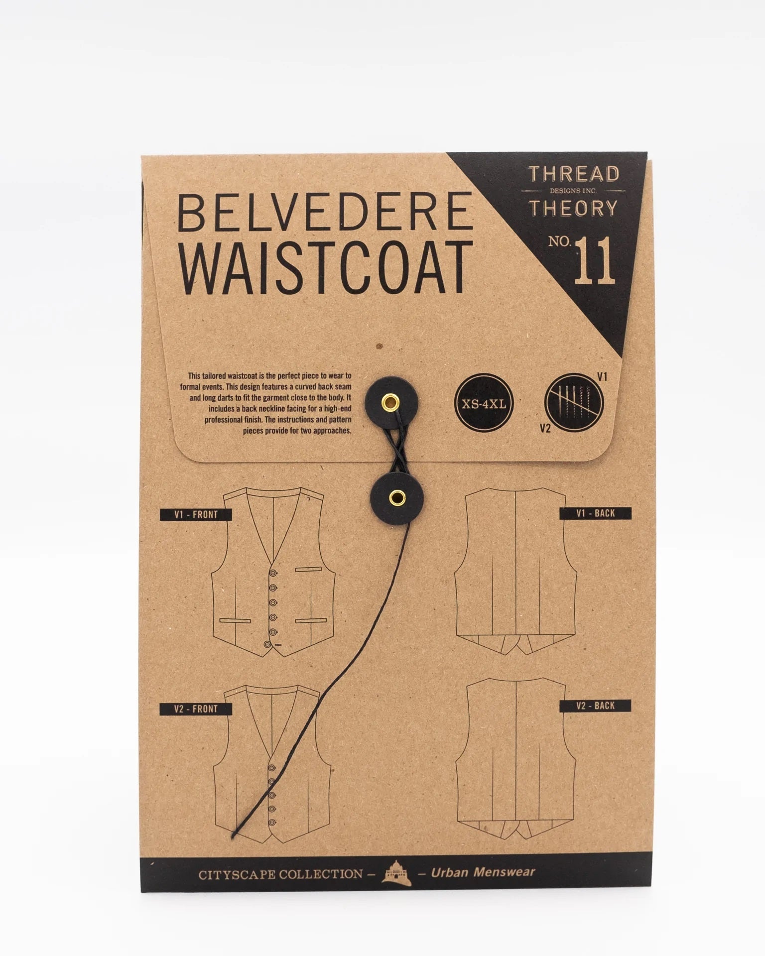 Belvedere Waistcoat Pattern by Thread Theory