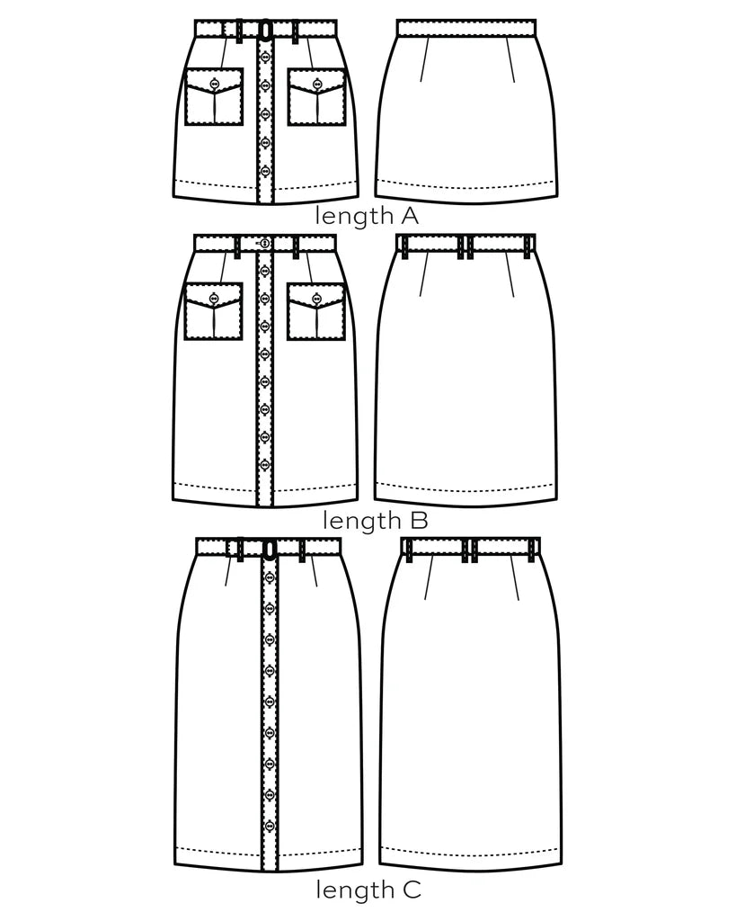 Blair Skirt a True Bias Sewing Pattern