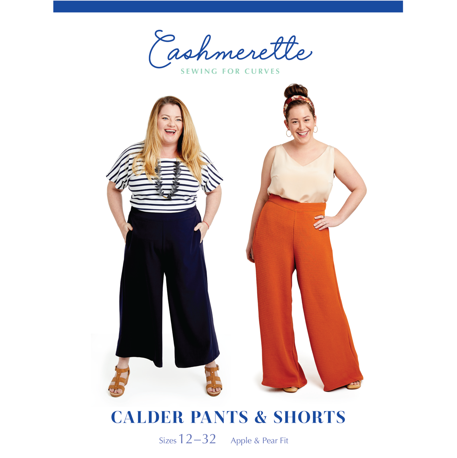 Calder Pants and Shorts - Cashmerette Printed Pattern