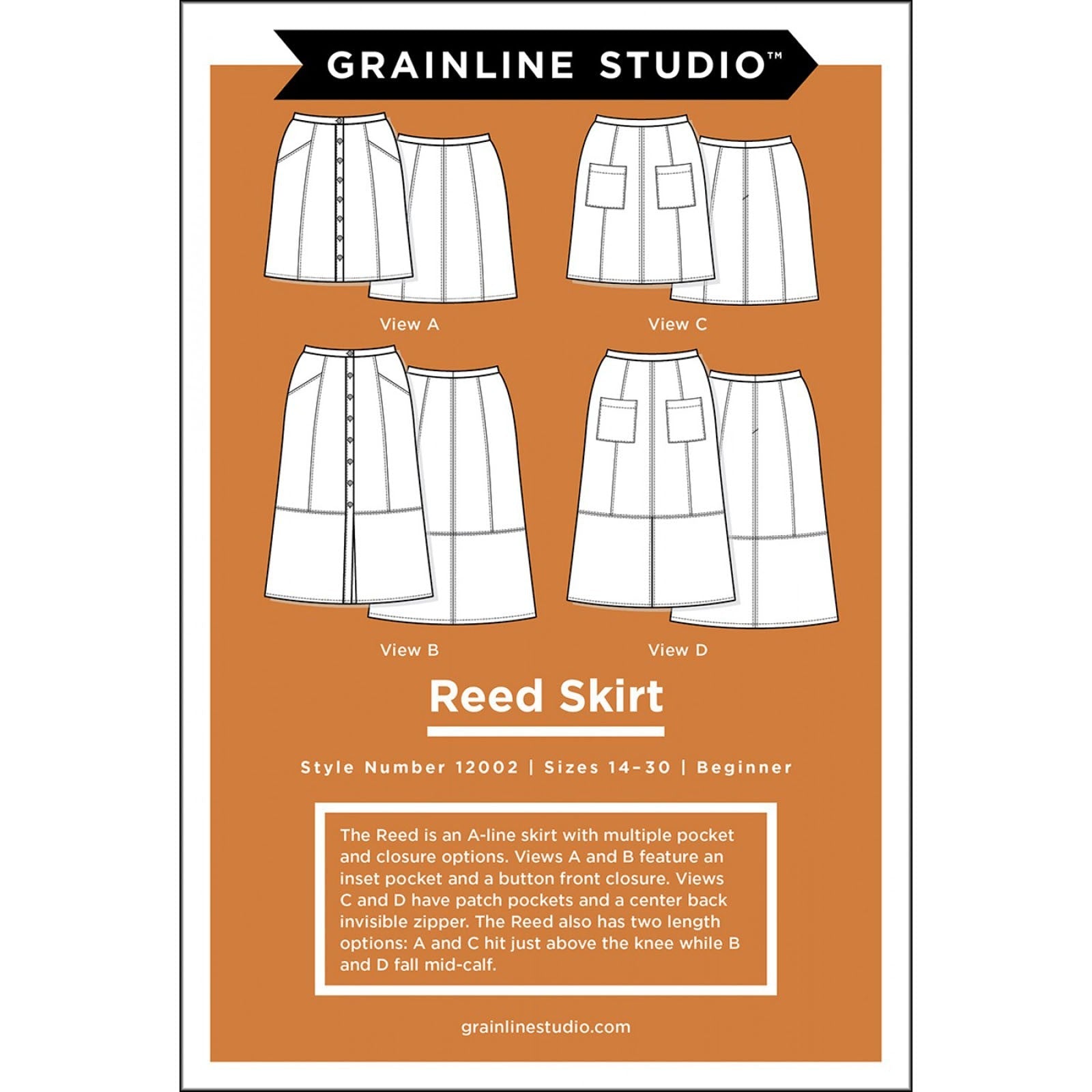 Reed Skirt  a Grainline Studio Sewing Pattern