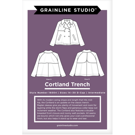 Cortland Trench a Grainline Studio Sewing Pattern