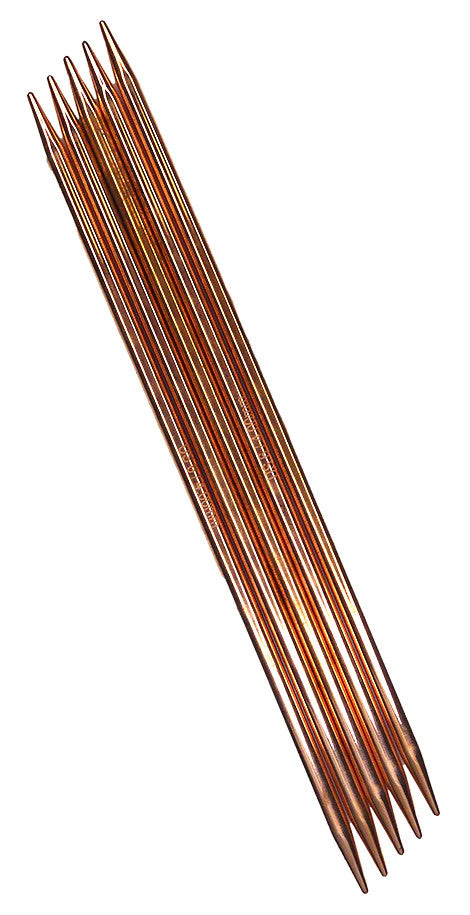 Lykke 6" CYPRA Copper Double Point Needles