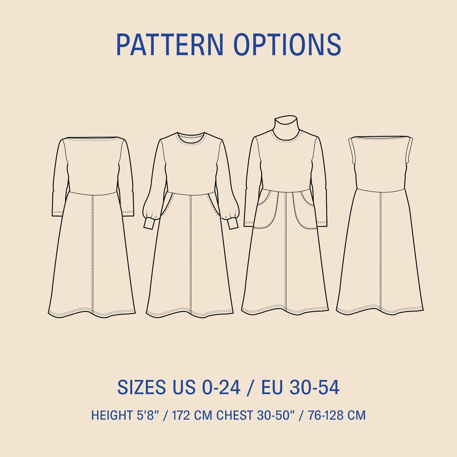 Asta Dress sewing pattern Wardrobe By Me
