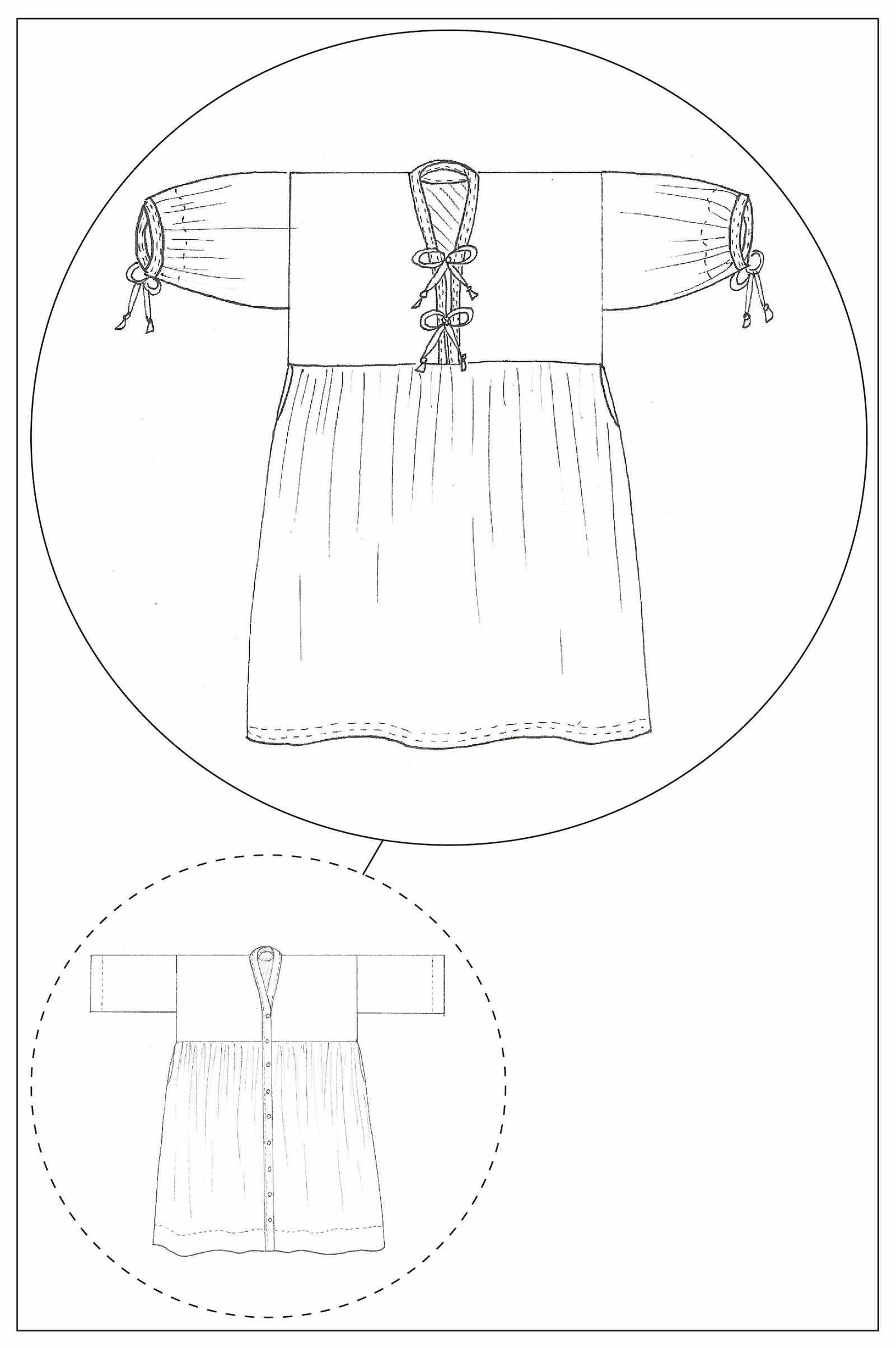 BOW DRESS - HACK PDF - ADD ON TO 'ZW GATHER DRESS' PATTERN