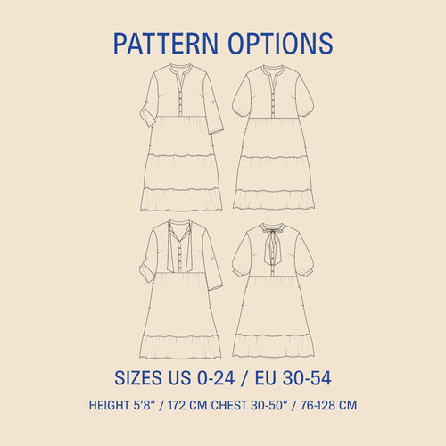 Freedom dress sewing pattern Wardrobe By Me