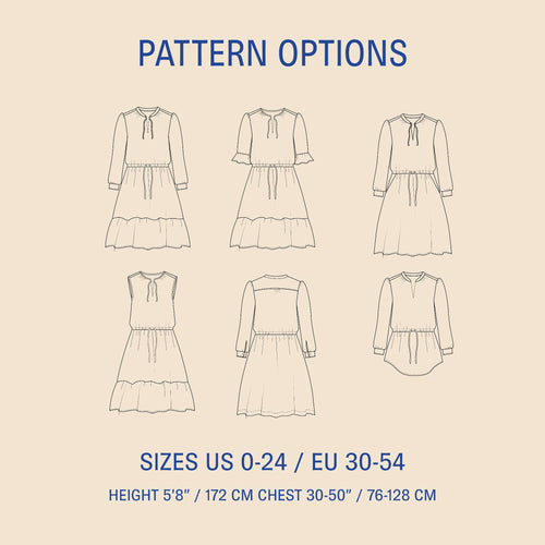 Grace Dress Sewing pattern Wardrobe By Me