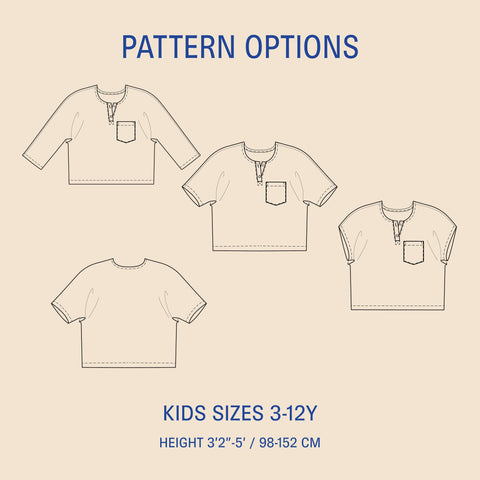 Kids Tropical Shirt sewing pattern