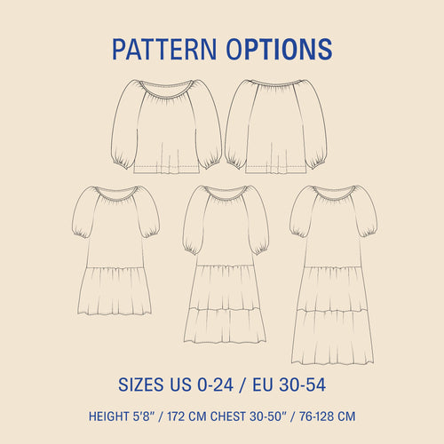 Moira blouse Sewing Pattern