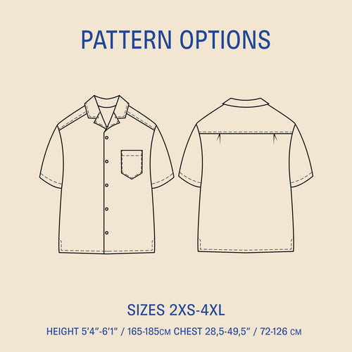 Tropical Shirt sewing pattern
