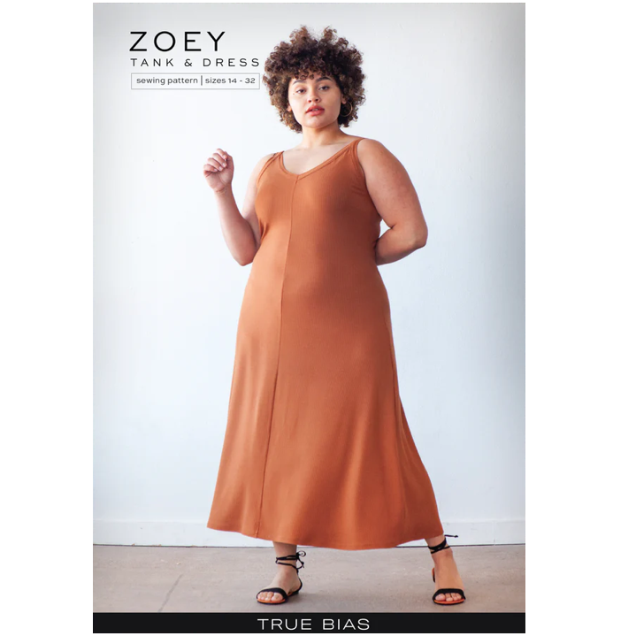 Zoey Tank & Dress a True Bias Sewing Pattern