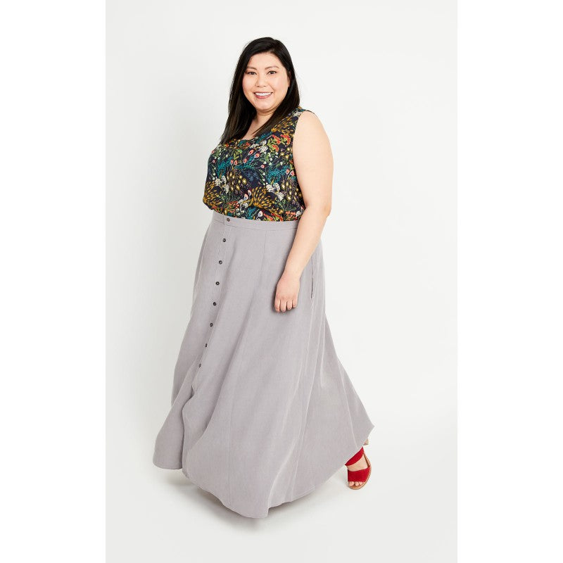 Holyoke Maxi Dress Cashmerette Printed Pattern