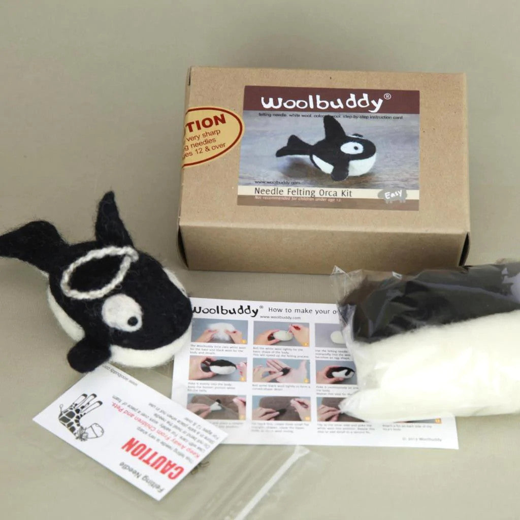 Woolbuddy Sea Animal Needle Felting Kit Felt Animal Kit Handmade Felting  Wool with 2 Felting Needles and Instruction (Sea Turtle)