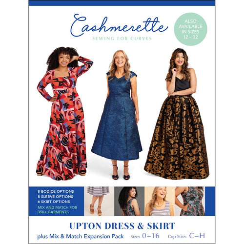 Upton Dress Cashmerette Printed Pattern- Mix & Match Expansion Pack