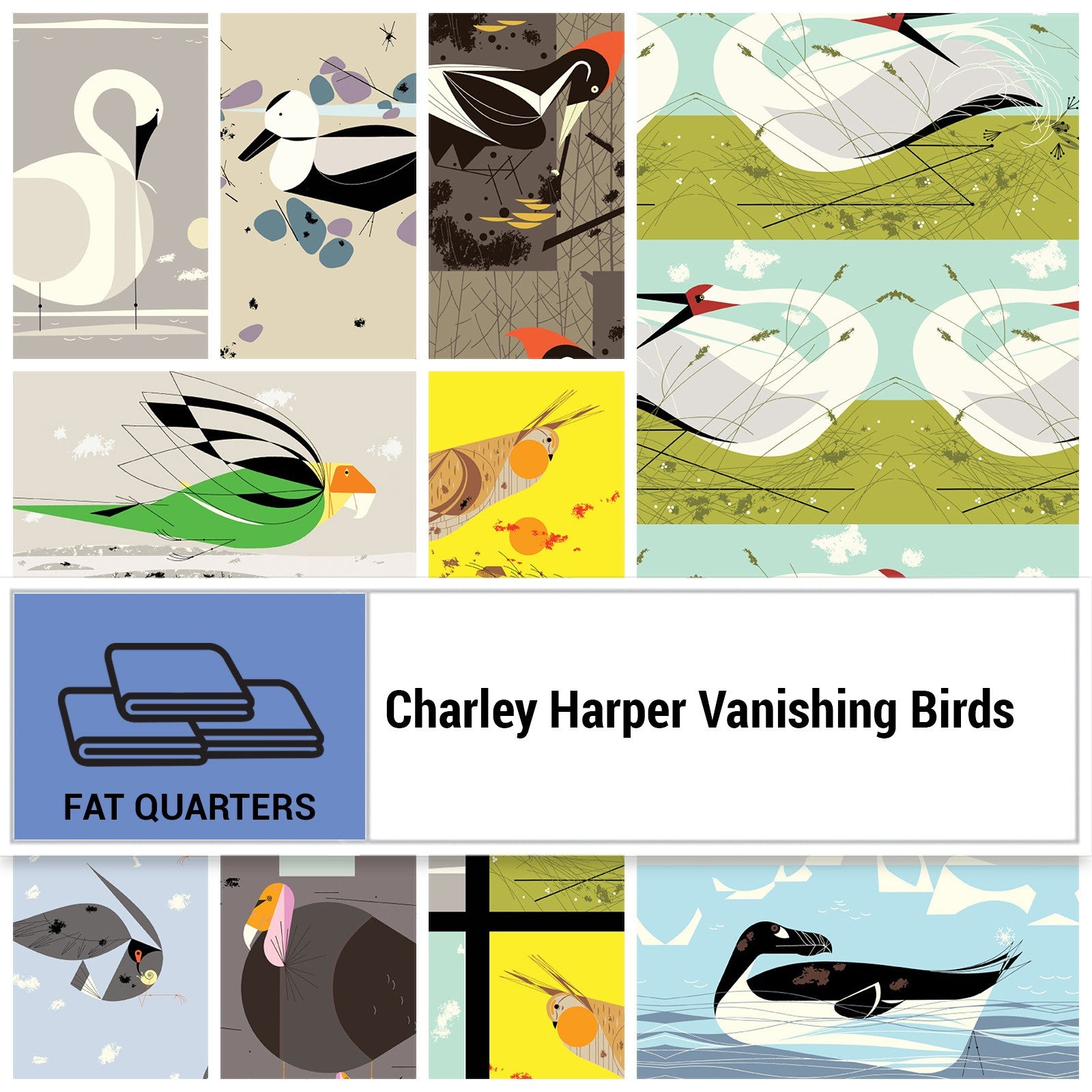 Birch Fabrics Charley Harper Fat Quarter Bundle