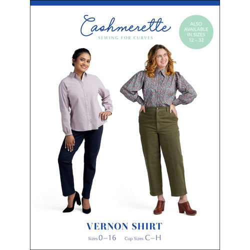 Vernon Shirt Cashmerette Printed Pattern