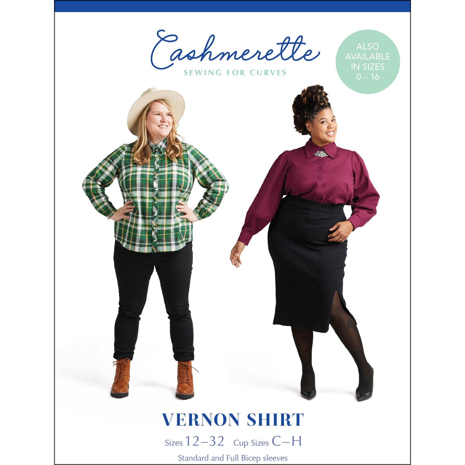 Vernon Shirt Cashmerette Printed Pattern