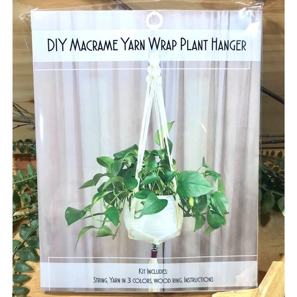 DIY Yarn Wrap Macrame Plant Hanger Kit Northwest Yarns