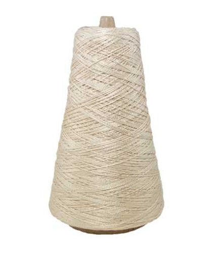 YARN CONE - WHITE Total 2 lbs. 8 oz. Very THIN, Stains - #114